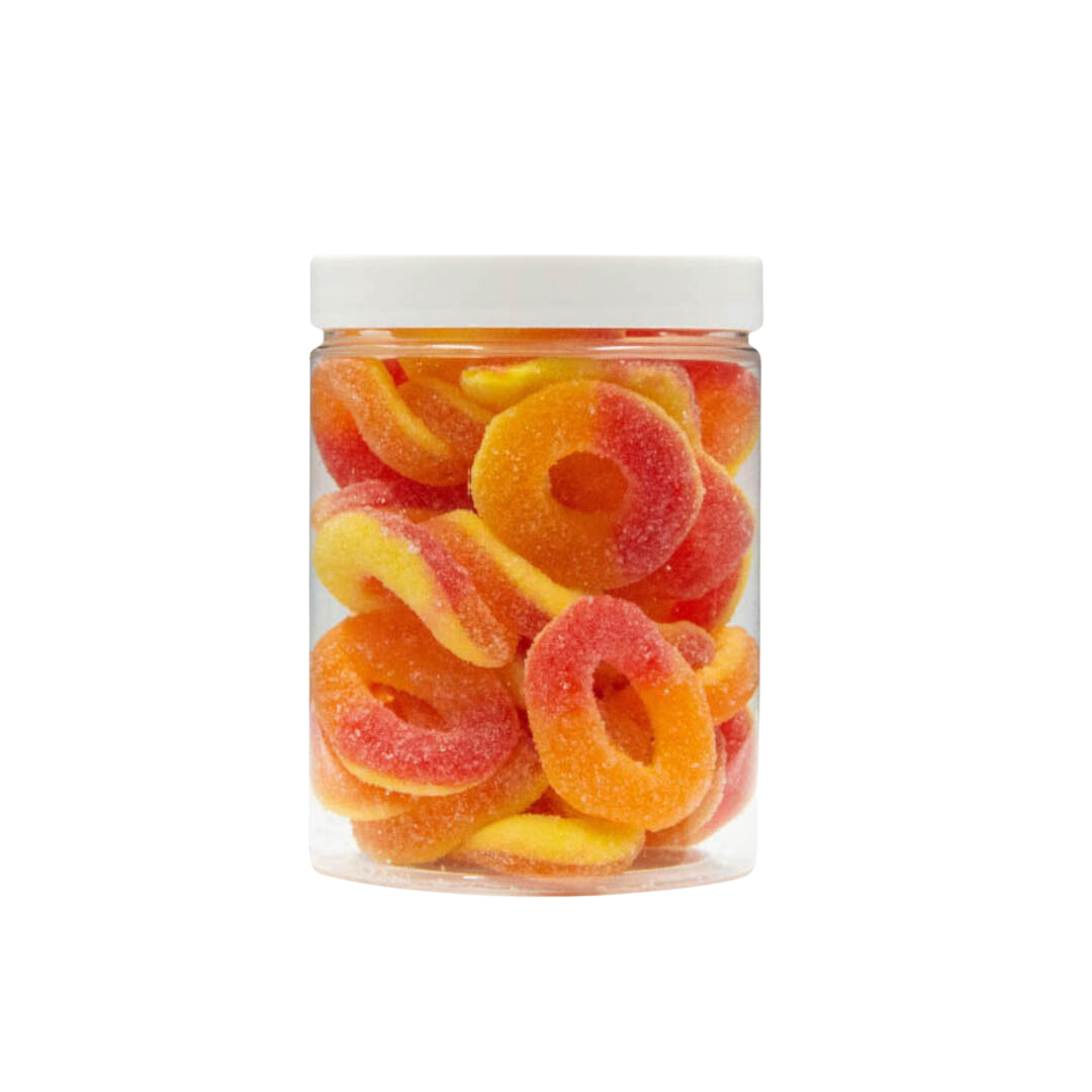 Żelki "Koła" w cukrze 200g o smaku brzoskwiniowym