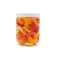 Żelki "Koła" w cukrze 200g o smaku brzoskwiniowym