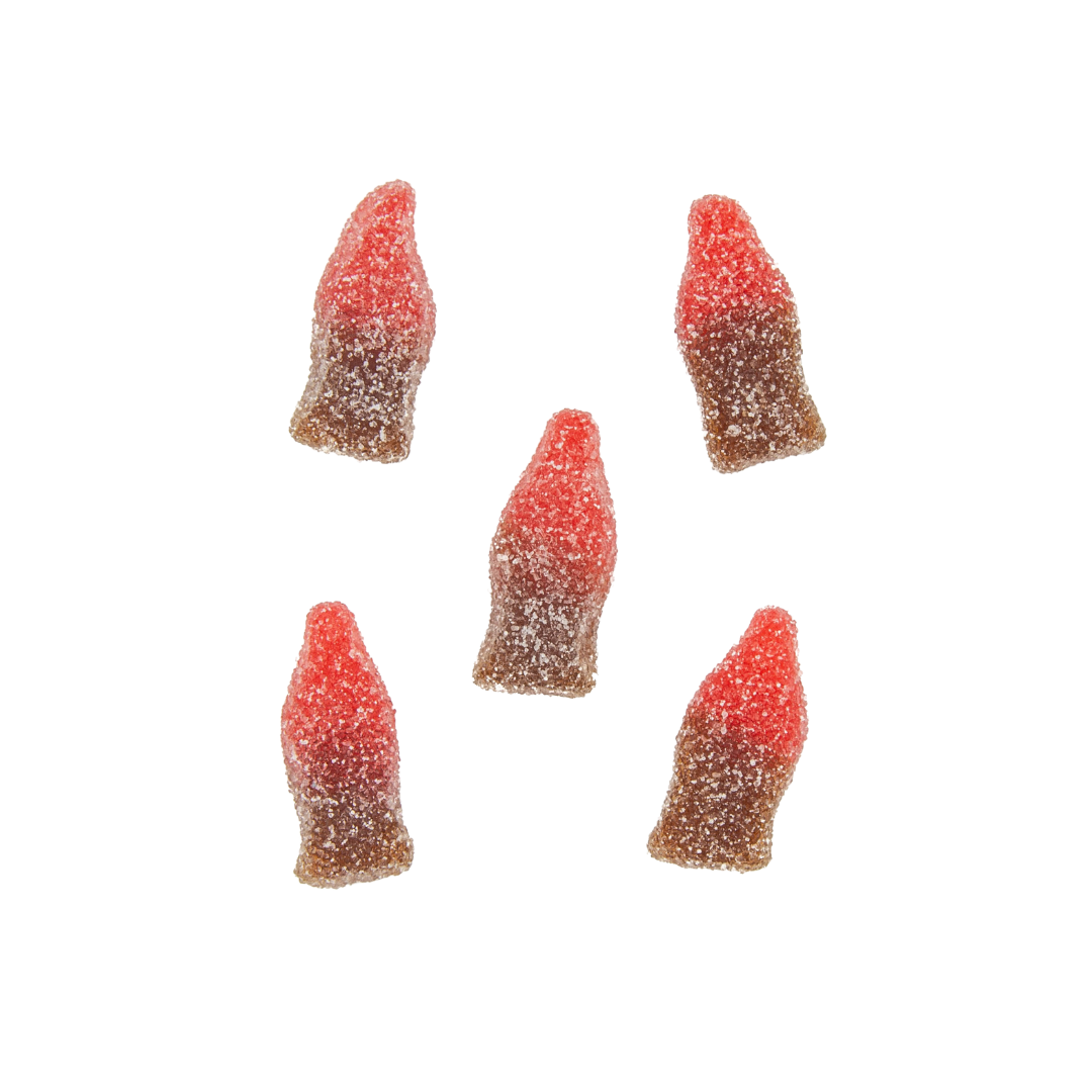 Żelki "Mini Butelki Cola Cherry" 200g o smaku coli i wiśni