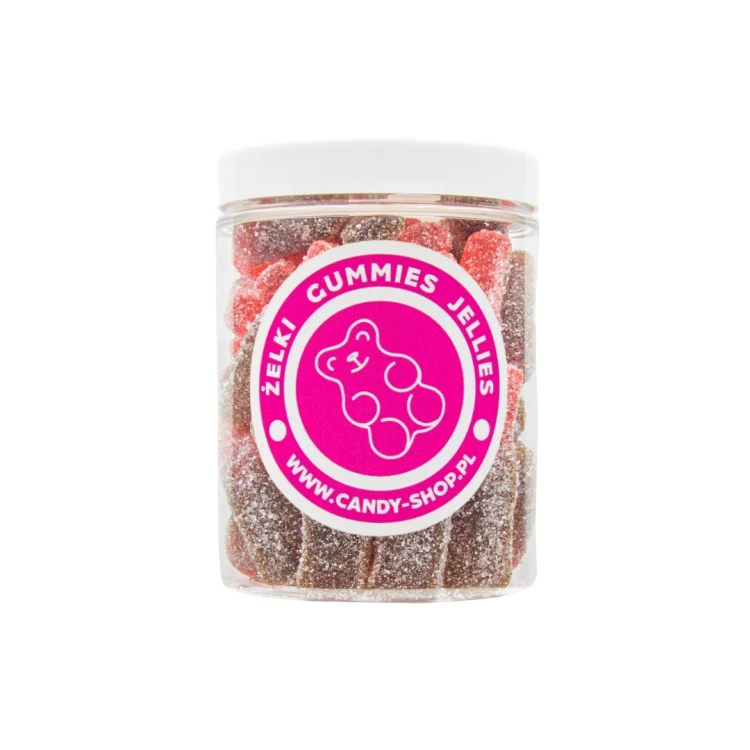 Żelki "Butelki Cola Cherry" 200g o smaku coli i wiśni
