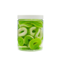 Żelki "Koła" w cukrze 200g o smaku jabłkowym