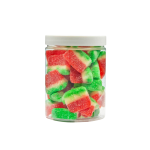 Żelki "Arbuzowe Kawałki"  w cukrze 200g o smaku arbuzowym