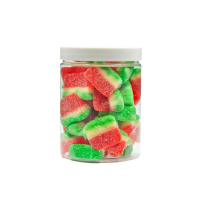 Żelki "Arbuzowe Kawałki"  w cukrze 200g o smaku arbuzowym