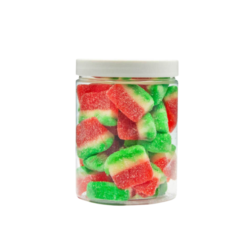 Żelki "Arbuzowe Kawałki"  w cukrze 200g o smaku arbuzowym