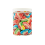 Żelki "Serca 3D" w cukrze 200g o smaku owocowym