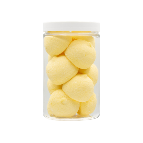 Pianki "Okrągłe Żółte Pastelowe" 90g o smaku bananowym