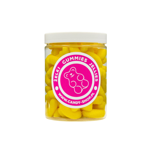 Żelki "Mini Bananki" w cukrze 200g o smaku bananowym