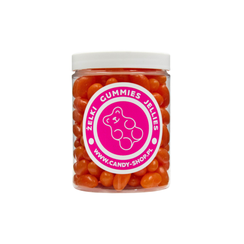 Żelki "Pomarańczowe Fasolki Jelly Beans" 300g o smaku pomarańczowym