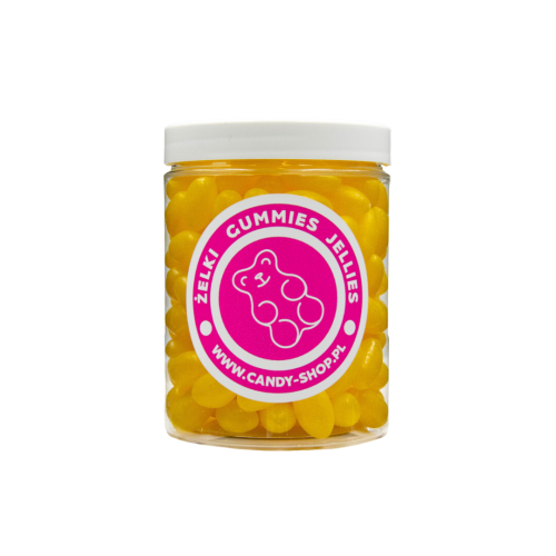 Żelki "Żółte Fasolki Jelly Beans" 300g o smaku cytrynowym