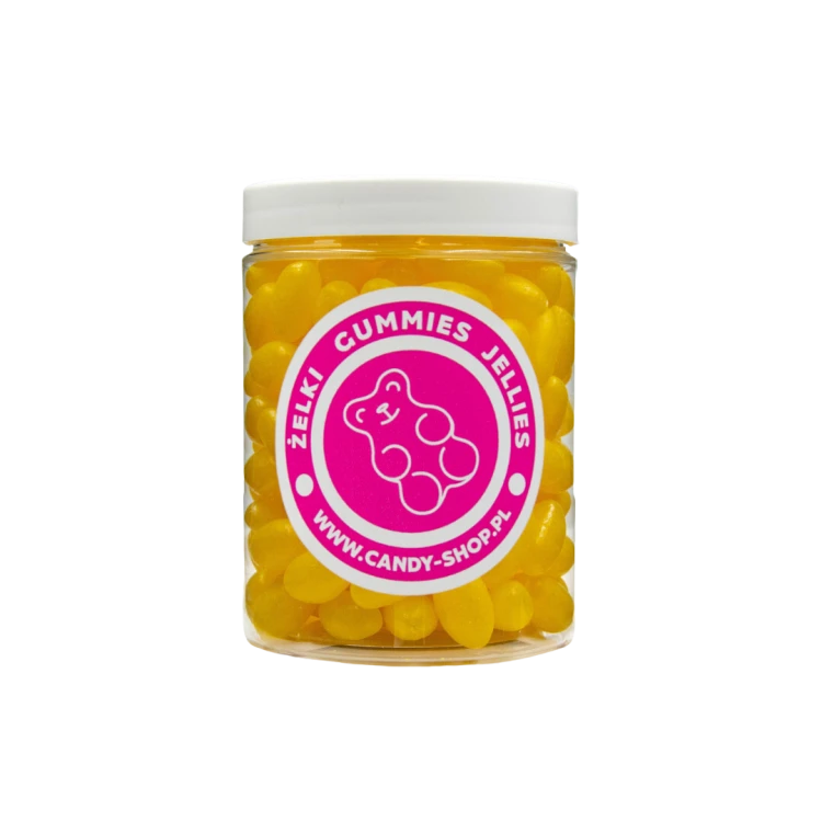Żelki "Żółte Fasolki Jelly Beans" 300g o smaku cytrynowym