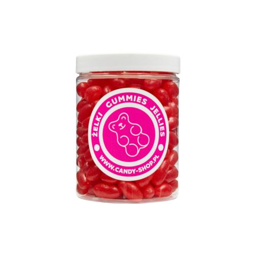 Żelki "Czerwone Fasolki Jelly Beans" 300g o smaku truskawkowym