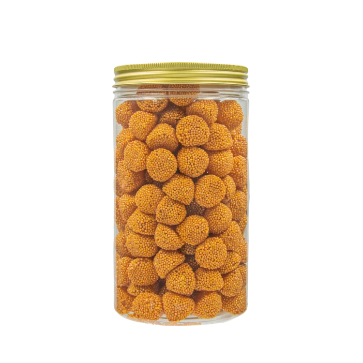 Słoik z Żelkami "Złote Malinki Jeżynki" 1kg o smaku owocowym