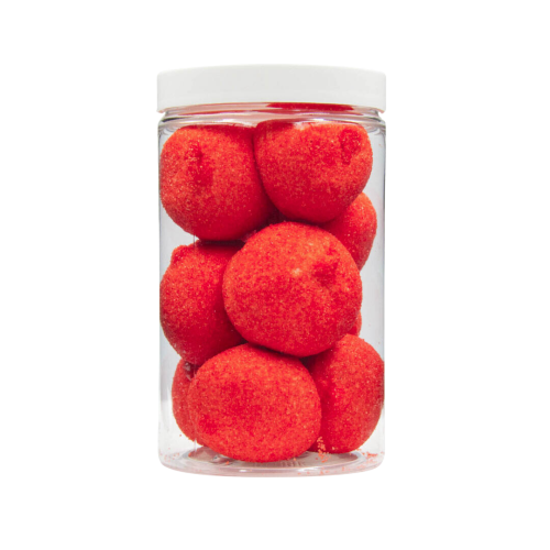 Pianki "Okrągłe Czerwone"  90g o smaku truskawkowym