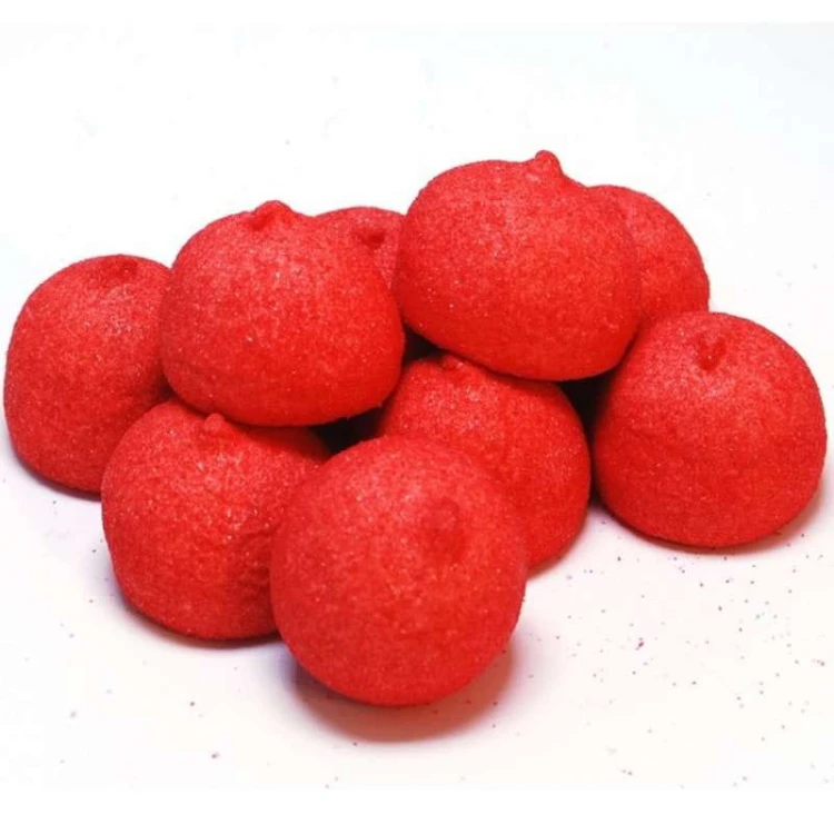 Pianki "Okrągłe Czerwone"  90g o smaku truskawkowym