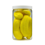 Pianki "Banany" 100g o smaku bananowym z nadzieniem o smaku orzechowym