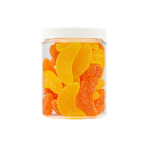 Żelki "Grejpfrutki" w cukrze 200g o smaku cytrynowo-pomarańczowym