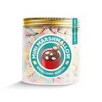 Słoik z Piankami "Mini do Kawy Gorącej Czekolady Deserów" 200g o smaku owocowym 750ml