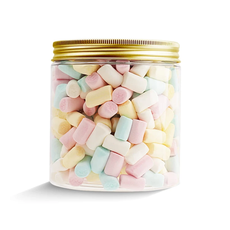 Słoik z Piankami "Mini do Kawy Gorącej Czekolady Deserów" 200g o smaku owocowym 750ml