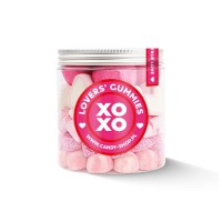 Słoik "Miłosny Mix - Lover's Gummies" z Żelkami i Piankami Serca 350g o smaku owocowym 750ml Prezent