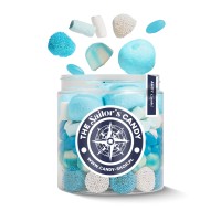 Słoik "Marynarski" z Żelkami i Piankami 400g o smaku owocowym 750ml