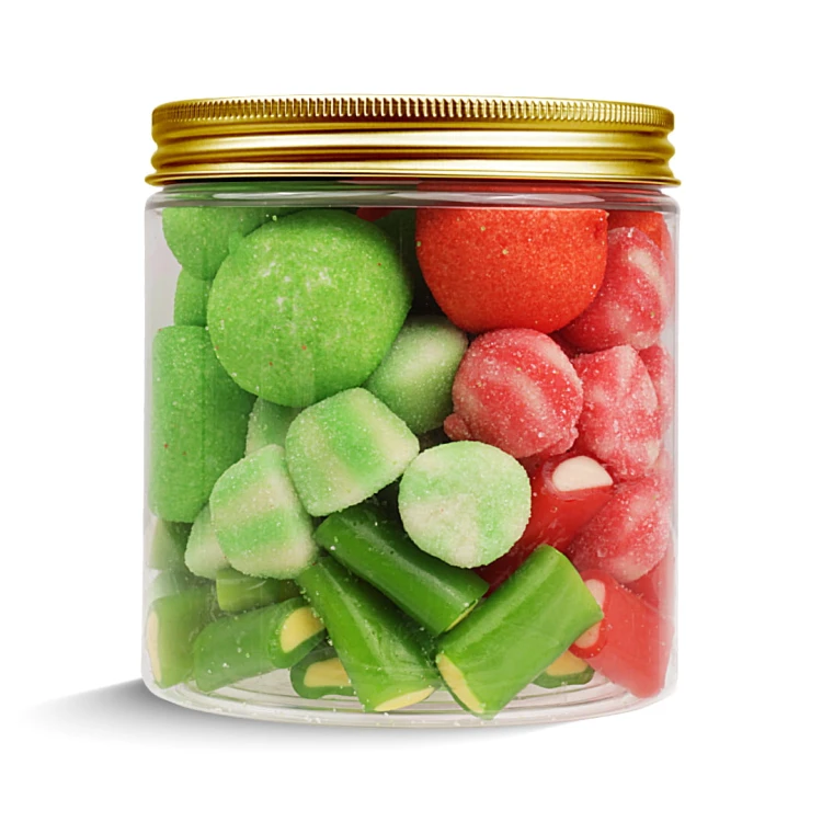 Słoik "Mix Świąteczny - Christmas Candy" z Żelkami i Piankami 400g o smaku owocowym 750ml