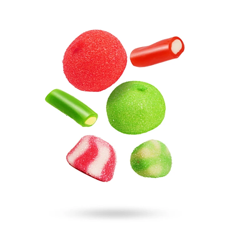 Słoik "Mix Świąteczny - Christmas Candy" z Żelkami i Piankami 400g o smaku owocowym 750ml