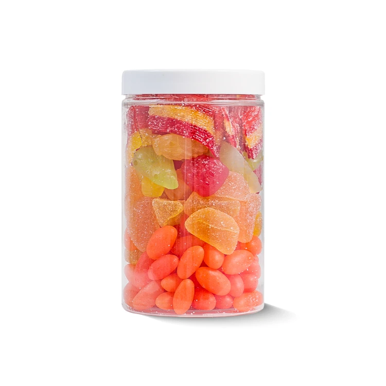 Słoik "Wegański - Veggie Vibes" z Żelkami 350g o smaku owocowym 400ml