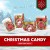 Słoik "Jeżynki Mix Biało-Niebieskie - Christmas Candy" z Żelkami 200g o smaku owocowym 300ml
