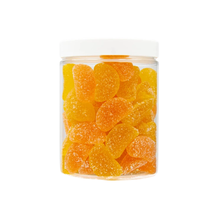 Żelki Wegańskie "Cytruski" w cukrze 1kg o smaku cytrynowo- pomarańczowym