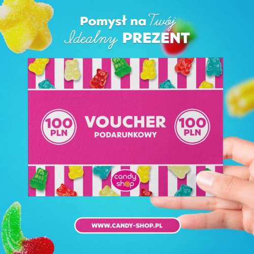 Voucher Podarunkowy 100zł do sklepów Candy Shop