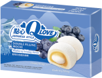 QLOVE Blueberry Creamy Flavour Double Filling Mochi 180g Tajwański deser o smaku jagodowo- śmietankowym