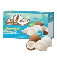 QLOVE Exotic Coconut Mochi 80g Tajwański deser o smaku kokosowym