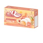 QLOVE Peach Custard Mochi 80g Tajwański deser o smaku brzoskwiniowym