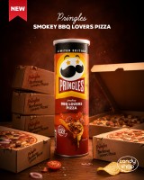 Pringles BBQ Lovers Pizza 102g Chipsy o smaku pizzy z sosem BBQ