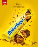 Butterfinger Bar 53,8 g Chrupiący baton o smaku kremu orzechowego i czekolady mlecznej