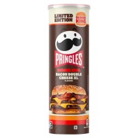 Pringles Burger King Bacon Double Cheese XL 165g Chipsy ziemniaczane o smaku cheeseburgera z bekonem
