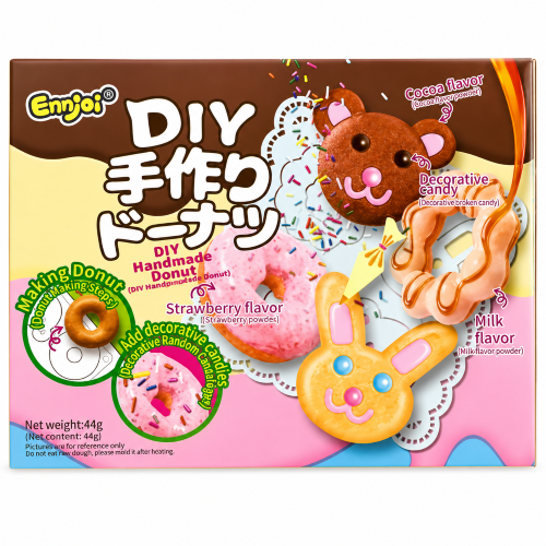 Ennjoy DIY Handmade Donut 44g Zestaw zrób to sam  Donut o smaku truskawkowo-czekoladowym
