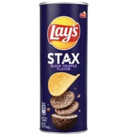 Lay's Stax Black Truffle 90g Chipsy ziemniaczane o smaku truflowym