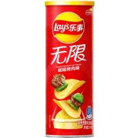 Lay's Stax Barbecue 90g Chipsy ziemniaczane o smaku barbecue