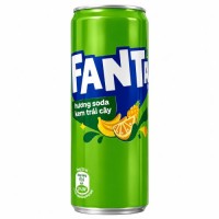 Fanta Fruity Cream Soda 320ml Napój gazowany o smaku owocowo- kremowym
