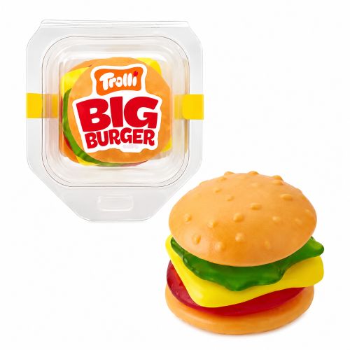 Żelek Hamburger 50g Żelka w kształcie hamburgera o smaku owocowym