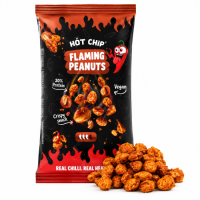 Hot Chip Flaming Peanuts 70g Bardzo ostre orzeszki ziemne w ostrej panierce o smaku papryczek chili Wyzwanie