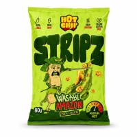 Stripz Wasabi Amazon 80g Ostra smażona przekąska z grochu z wasabi i papryką chili Amazon