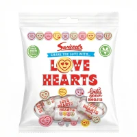 Swizzels Love Hearts 125g Cukierki musujące "serduszka" o smaku owocowym