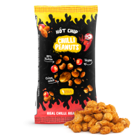 Hot Chip Chilli Peanuts 70g Orzeszki ziemne w ostrej panierce o smaku papryczki chili