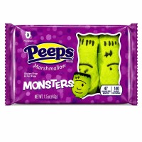 Peeps Marshmallow Monsters 42g Pianki "Potwory Frankenstein" o smaku waniliowym Słodycze na Halloween