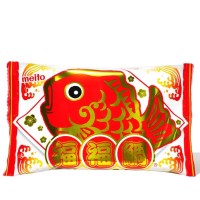 Meito Puku Puku Tai Celebration Choco 16,5g Japoński wafelek "Rybka" z puszystym nadzieniem o smaku czekoladowym