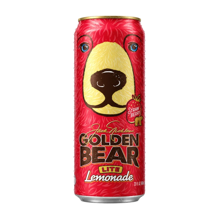 Arizona Golden Bear Lite Lemonade 680ml Napój owocowy o smaku truskawkowym