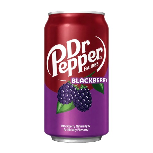Dr Pepper Blackberry 355ml Napój gazowany o smaku korzenno- jeżynowym