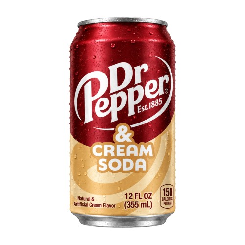 Dr Pepper Cream Soda 355ml Napój gazowany o kremowym smaku korzenno- waniliowym